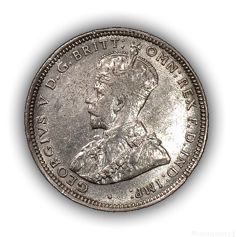 1 шиллинг 1914 год.Георг V.Британская Западная Африка.(2)