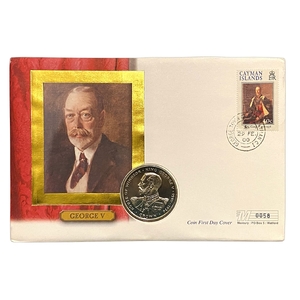 1 крона 1993 год.Георг V.Виндзорский дом.Гибралтар.В конверте.