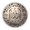 5 рейхсмарок 1935 год D «Кирха».Германия.3-ий Рейх.Серебро .