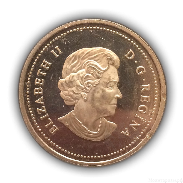 1 доллар 2005 год «40 лет флагу».Канада.Серебро.Proof