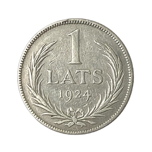 1 лат 1924 год.Латвия.Серебро.