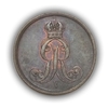 2 пфеннинга 1853 год.B.Германия.Ганновер.Георг V.