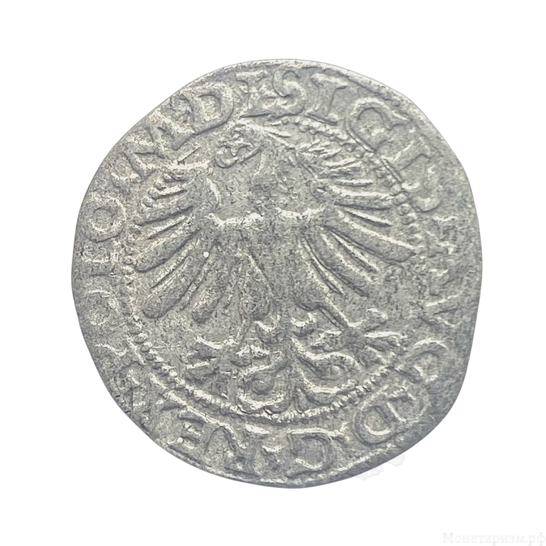 1/2 гроша 1565 год.Польско-Литовское содружество.Серебро.