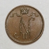 1 пенни 1908 год.Николай II.Русская Финляндия.Медь.