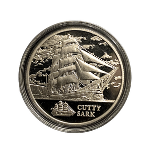 1 рубль 2011 год.Парусник Cutty Sark.Беларусь.Серебро.