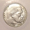 2 рейхсмарки 1938 год J «Пауль фон Гинденбург».Германия.3-ий Рейх.Серебро
