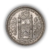 1/2 рупии (8 Анна) 1910 год.Асаф Джах VI.Хайдарабад.Индия.Серебро