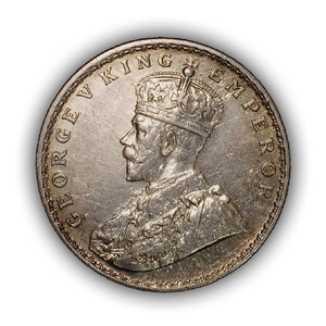 1 рупия 1918 год "Король Георг V".Британская Индия.Серебро.(2).