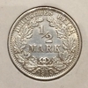 1/2 марки 1915 год A.Германия.Серебро.XF