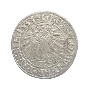 1 грош 1533 год.Сигизмунд I.Польша.Серебро.