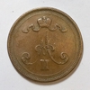 10 пенни 1876 год.Александр II.Русская Финляндия.Медь.