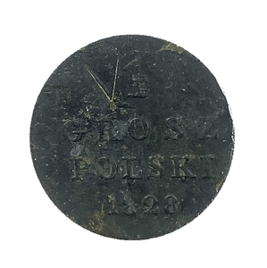 1 грош 1828 год.Королевство Польша.Медь.