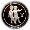 3 рубля 2004 год ММД "Знаки Зодиака.Близнецы".Серебро