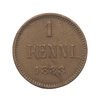 1 пенни 1888 год.Александр III.Русская Финляндия.Медь.