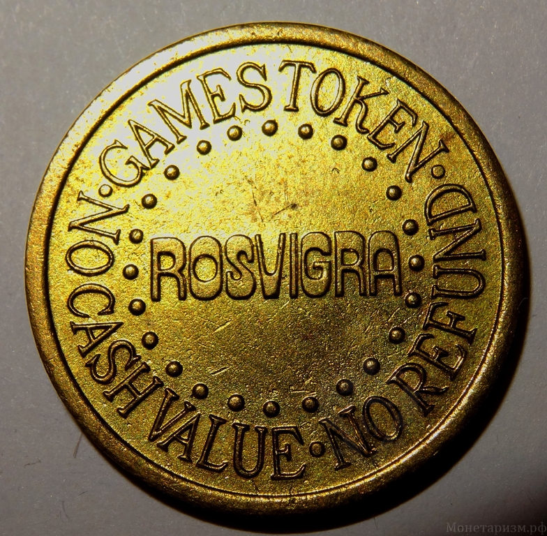 Игровой жетон Rosigra "Кленовый лист".