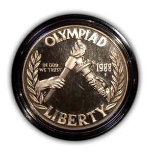 1 доллар США 1988 год "XXIV летние Олимпийские Игры, Сеул 1988".Серебро