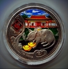 1 доллар 2008 "Год Крысы.Лунар".Серебро 1 Oz