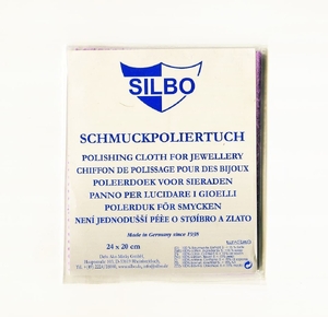 Универсальная салфетка "SILBO" для полировки монет и ювелирных украшений.Германия