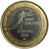 6000 франков 2005 год.Слон.Борьба с малярией.Нигер.Африка.Биметалл.