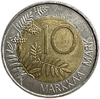 10 марок 1999 год.Председательство страны в ЕС.Финляндия.Биметалл.