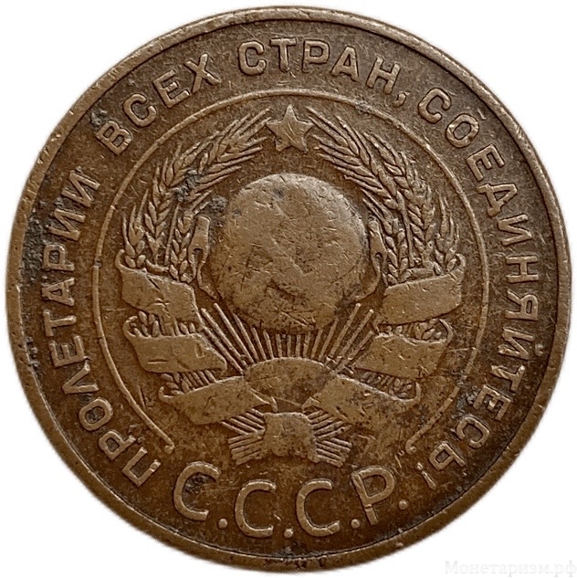 5 копеек 1924 год.Погодовка СССР.Медь.