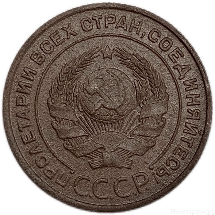 2 копейки 1924 год.Погодовка СССР.Медь.