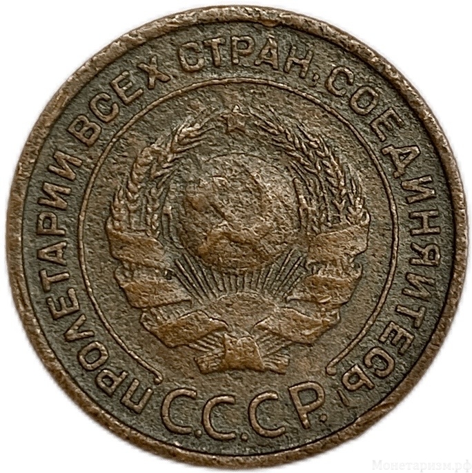 2 копейки 1924 год.Погодовка СССР.Медь.