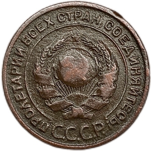 2 копейки 1924 год.Погодовка СССР.Медь.