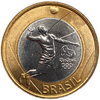 1 реал 2015 год.Волейбол.XXXI Летняя Олимпиада в г.Рио-де-Жанейро 2016 год.Бразилия.