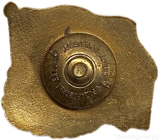 Знак за дальний поход.Подводная лодка К-550.Александр Невский.ВМФ СССР.Бронза,эмаль,винт.
