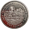 2 фунта 2004 год.Фрегат.100 летие г.Глютвикен.Южная Джоржия и Южные Сэндвичевы острова.