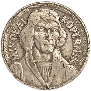 10 злотых 1968 год.Николай Коперник.Польша.