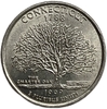 25 центов (квотер) 1999 год.Двор P.Коннектикут.Штаты и территории.США.
