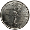 25 центов (квотер) 1999 год.Двор D.Пенсильвания.Штаты и территории.США. 
