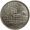 25 центов (квотер) 2001 год.Двор P.Кентукки.Штаты и территории.США.