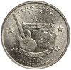 25 центов (квотер) 2002 год.Двор D.Теннеси.Штаты и территории.США. 