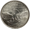25 центов (квотер) 2003 год.Двор P.Миссури.Штаты и территории.США.
