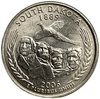 25 центов (квотер) 2006 год.Двор P.Южная Дакота.Штаты и территории.США.