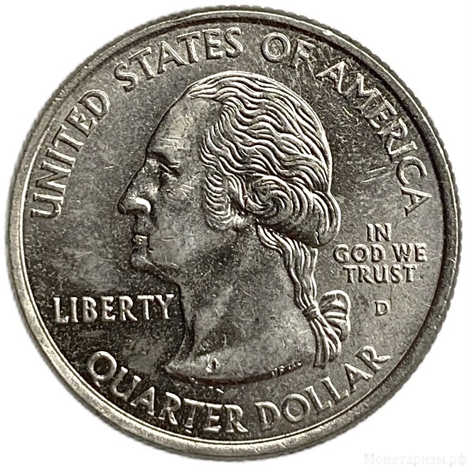 25 центов (квотер) 2006 год.Двор D.Невада.Штаты и территории.США.