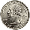 25 центов (квотер) 2007 год.Двор P.Вайоминг.Штаты и территории.США. 