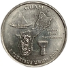 25 центов (квотер) 2009 год.Двор P.Гуам.Штаты и территории.США.