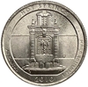 25 центов (квотер) 2010 год.Двор D.Хот-Спрингс,Арканзас.Национальные парки.США.