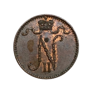 1 пенни 1898 год.Николай 2.Русская Финляндия.Медь.