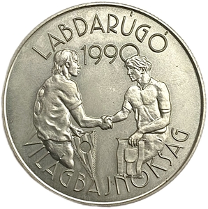 100 форинтов 1989 год.Чемпионат мира по футболу в Италии.Венгрия. 