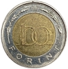 100 форинтов 1998 год.Венгрия.Биметалл.