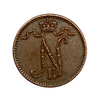 1 пенни 1916 год.Николай 2.Русская Финляндия.Медь. 