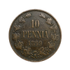 10 пенни 1899 год.Николай II.Русская Финляндия.Медь.