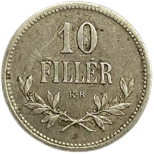 10 филлеров 1915 год.Венгрия. 