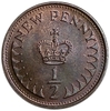1/2 пенни 1971 год.Елизавета II.Великобритания.