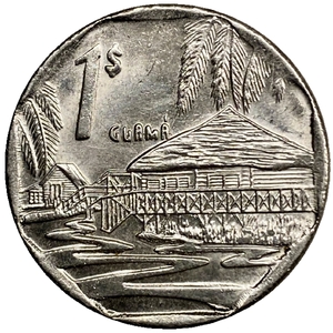 1 песо 2007 год.Guama.Куба.